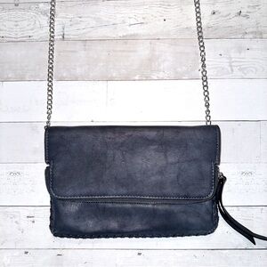 Urban Expressions Vegan Leather Maison Whipstitch Trim Purse, Crossbody